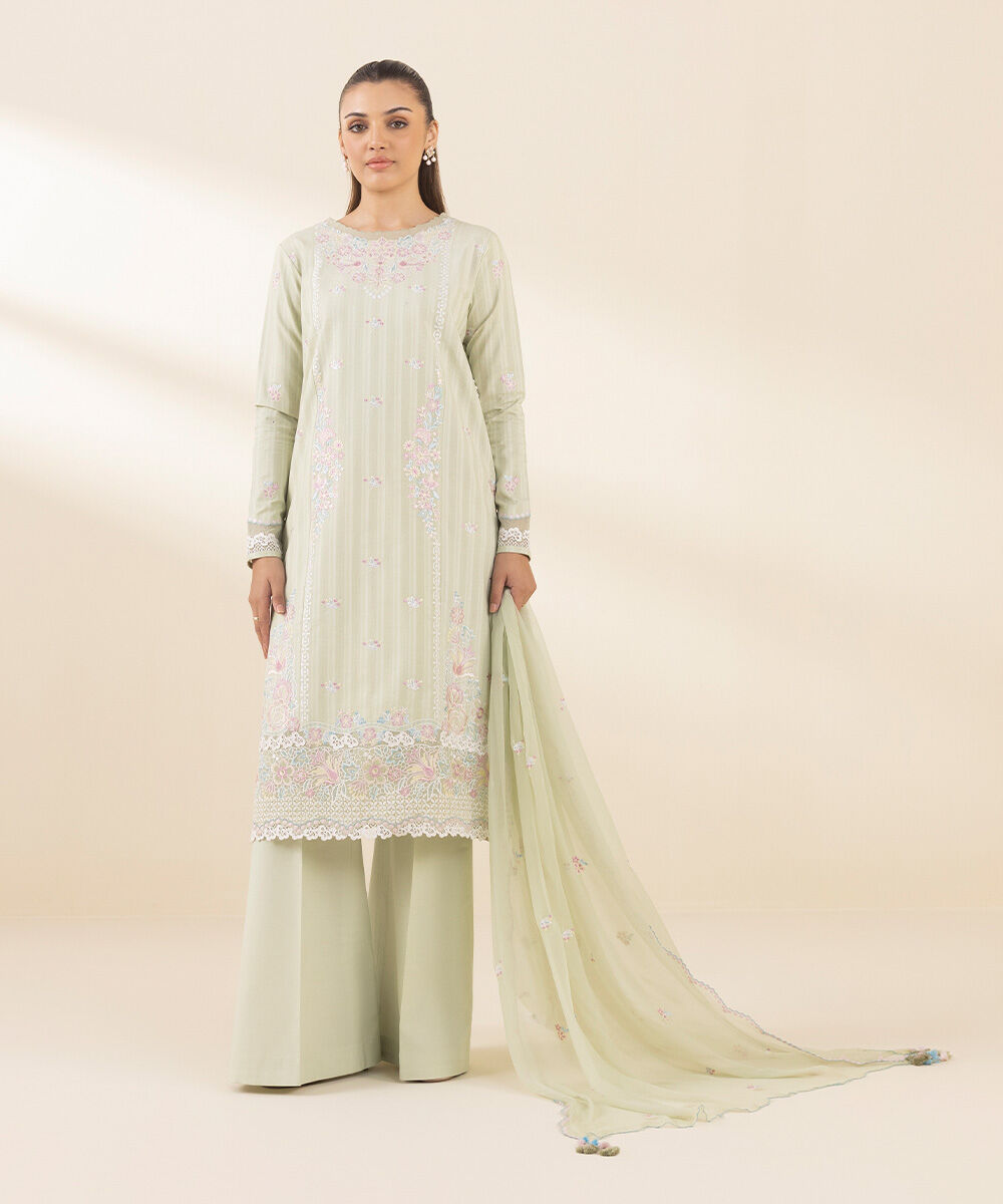 U3PEDF25V210 Unstitched 3 PC U3PEDF25V210