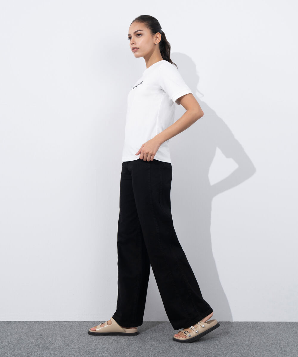 Women's Western Wear White Graphic Print T-Shirt