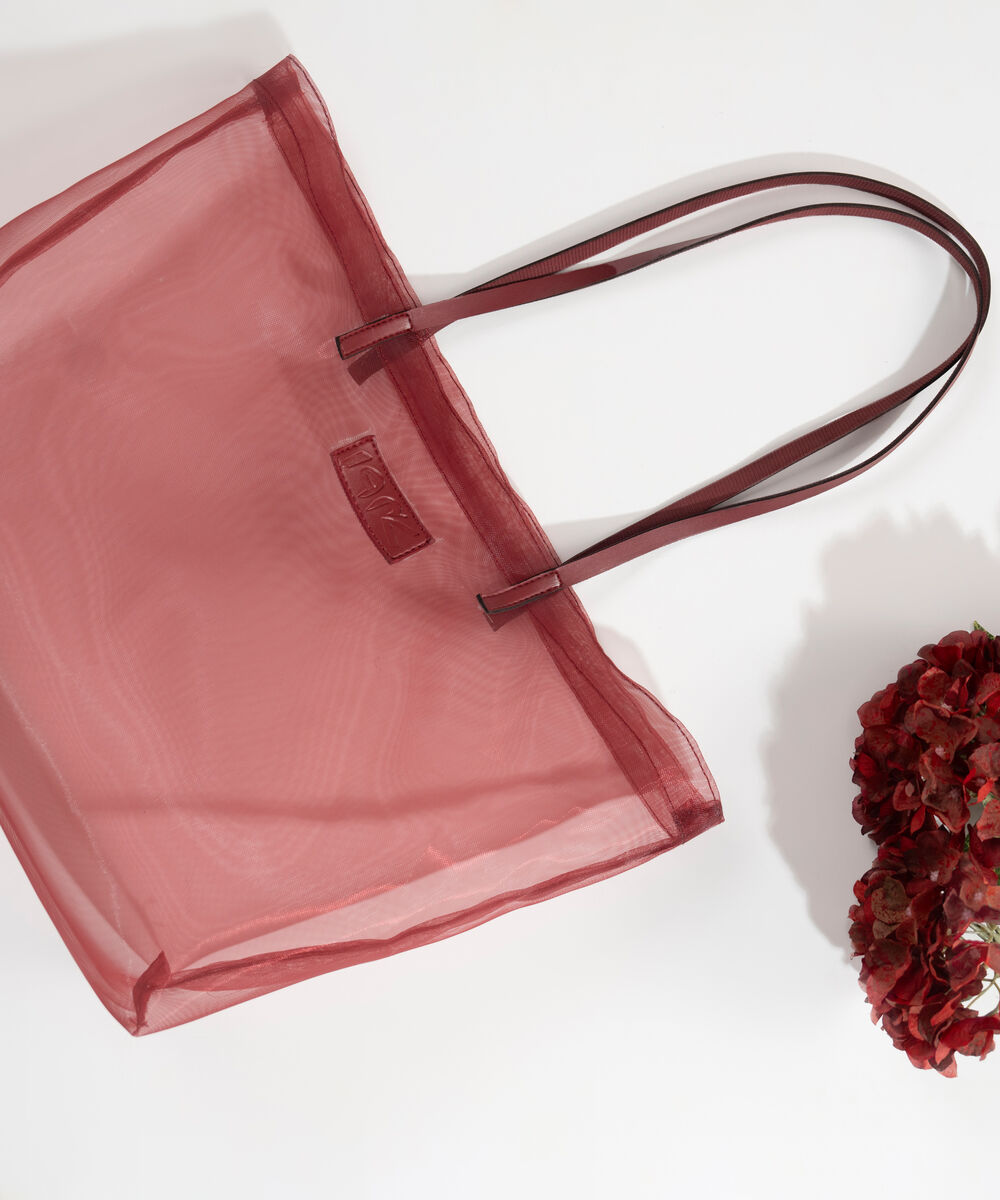 Women's Red Fabric Bag