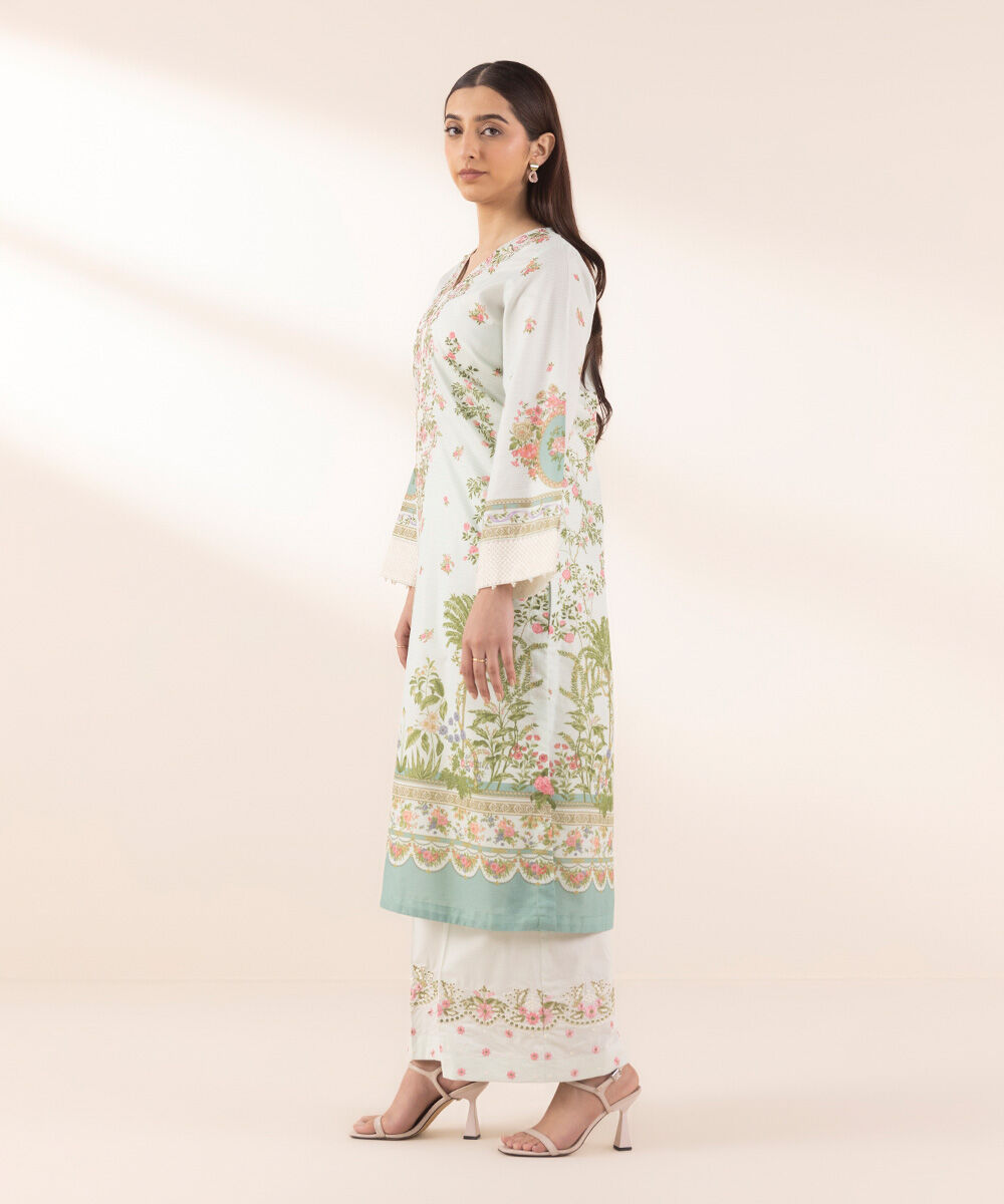 Woman - Multi Embroidered Zari Lawn Shirt