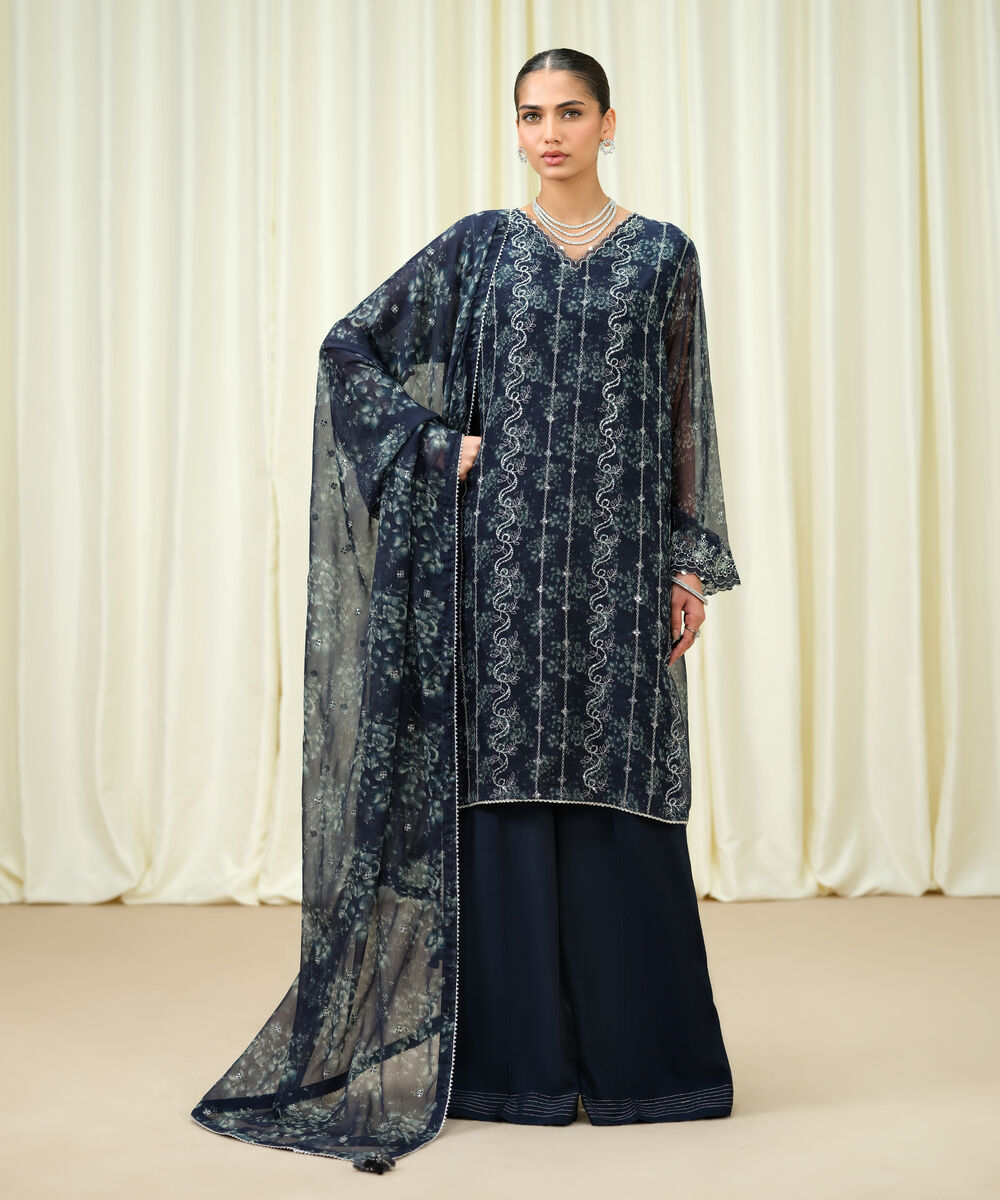 Unstitched 3 PC 0U3FELX25V94 Sapphire PK