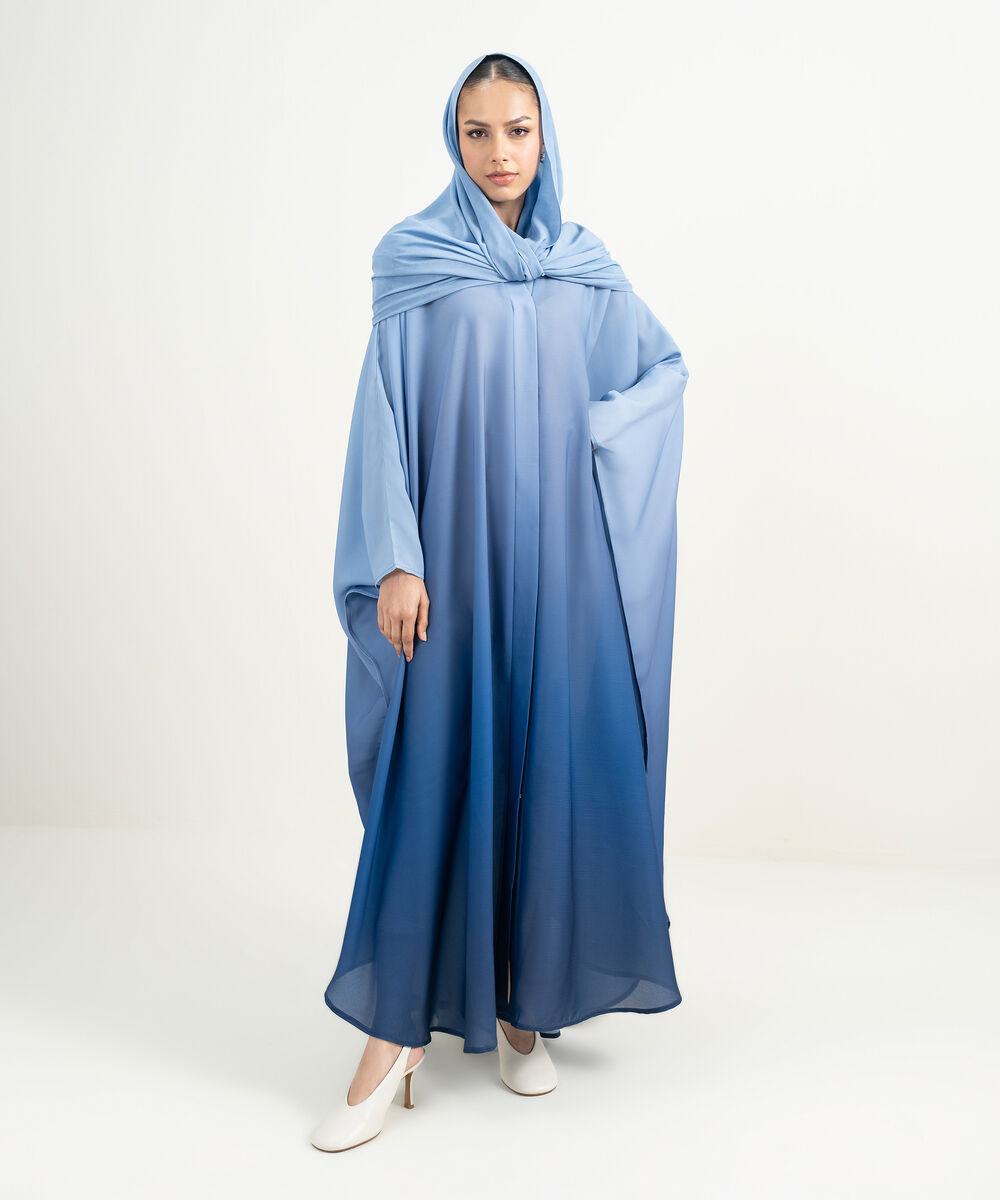 Women's Multi Round Neck Kaftan Abaya Set