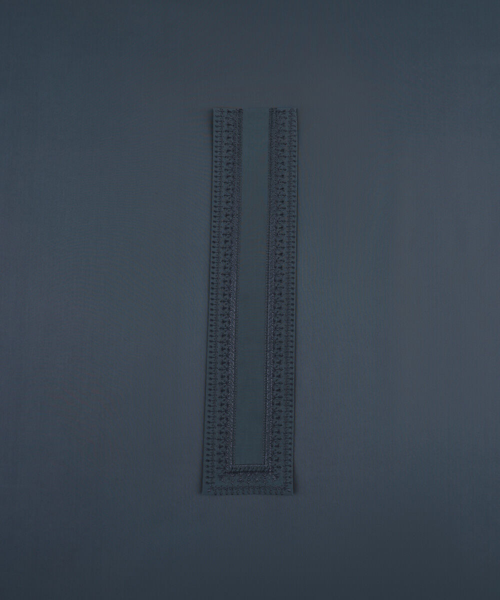 Man - Grey Embroidered Luxury Cotton Suit