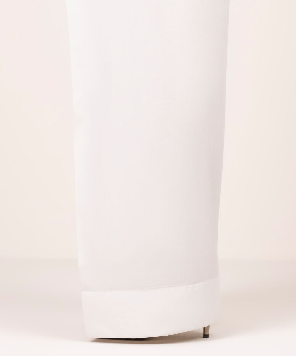 Women's RTW Lawn Solid Light Grey Farshi Shalwar