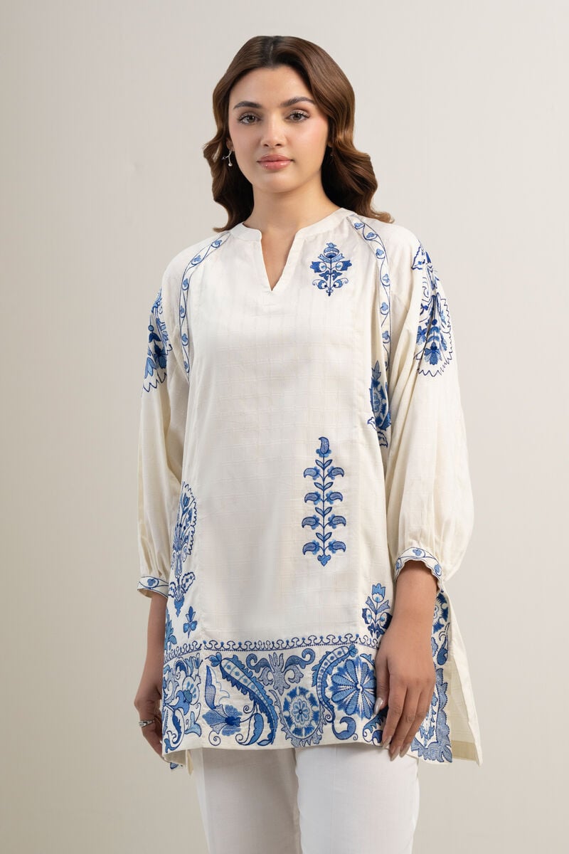 Embroidered Dobby Shirt