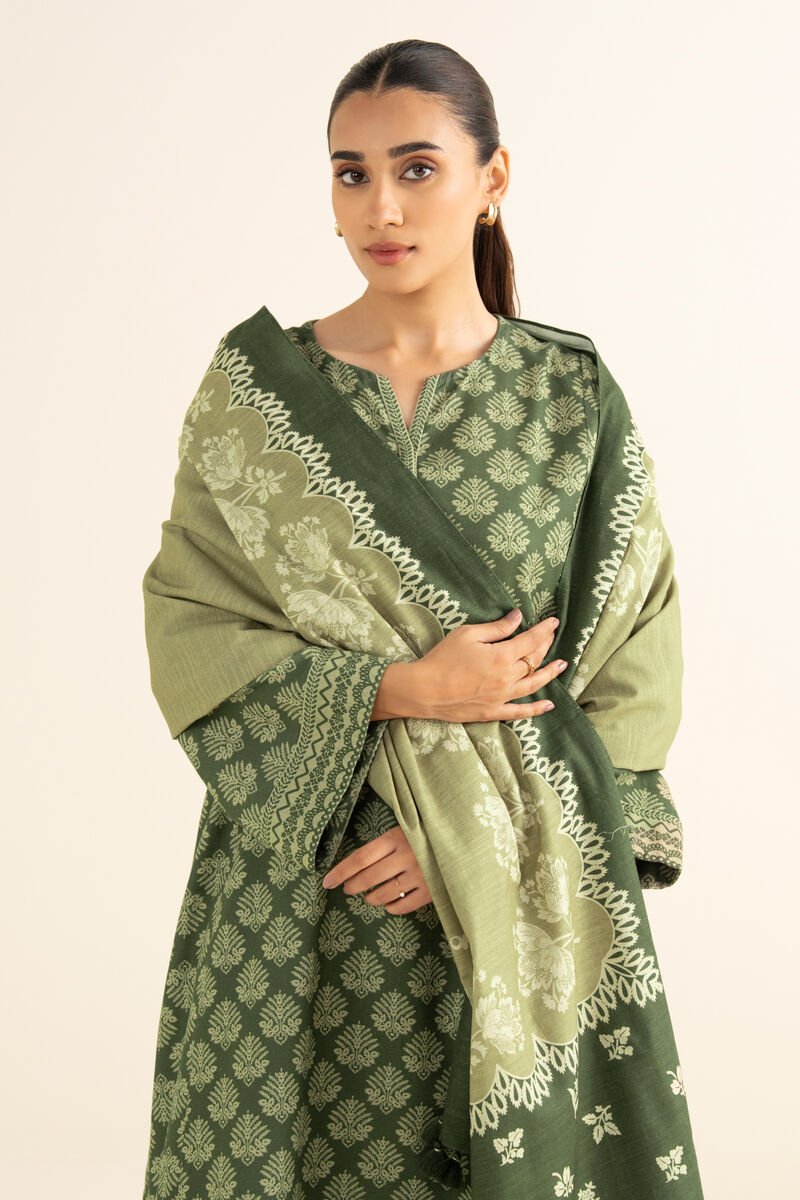 3 Piece - Printed Light Khaddar Suit