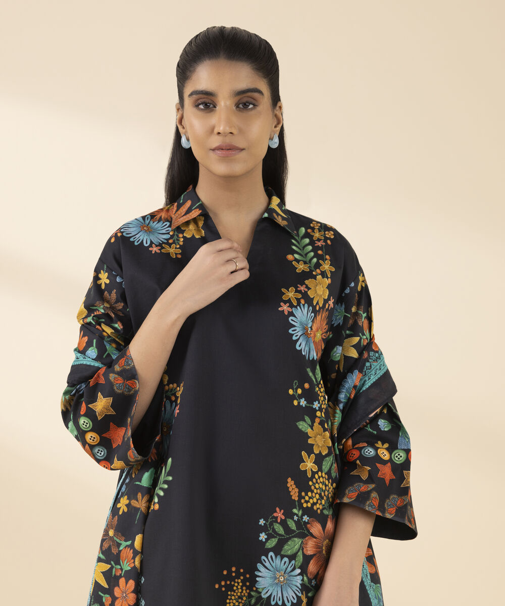 Unstitched Women's Multi Lawn 3 Piece Suit