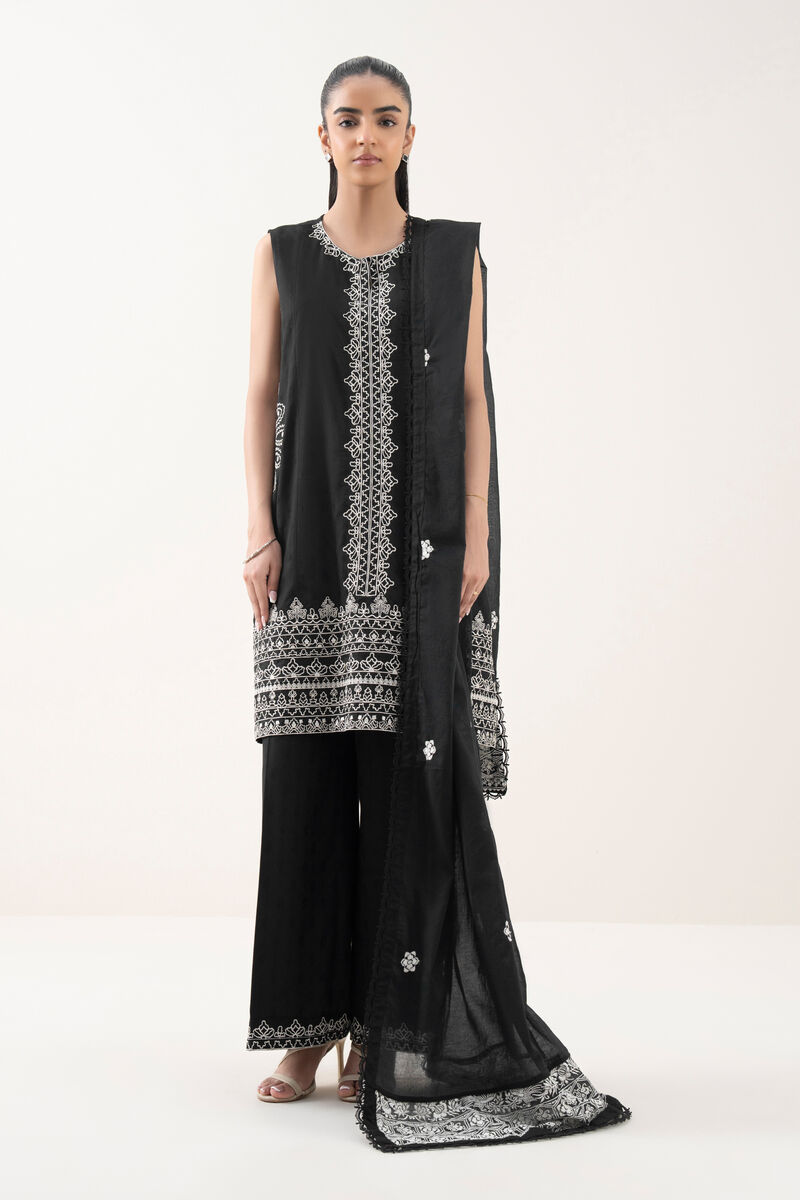 Embroidered Voile Dupatta