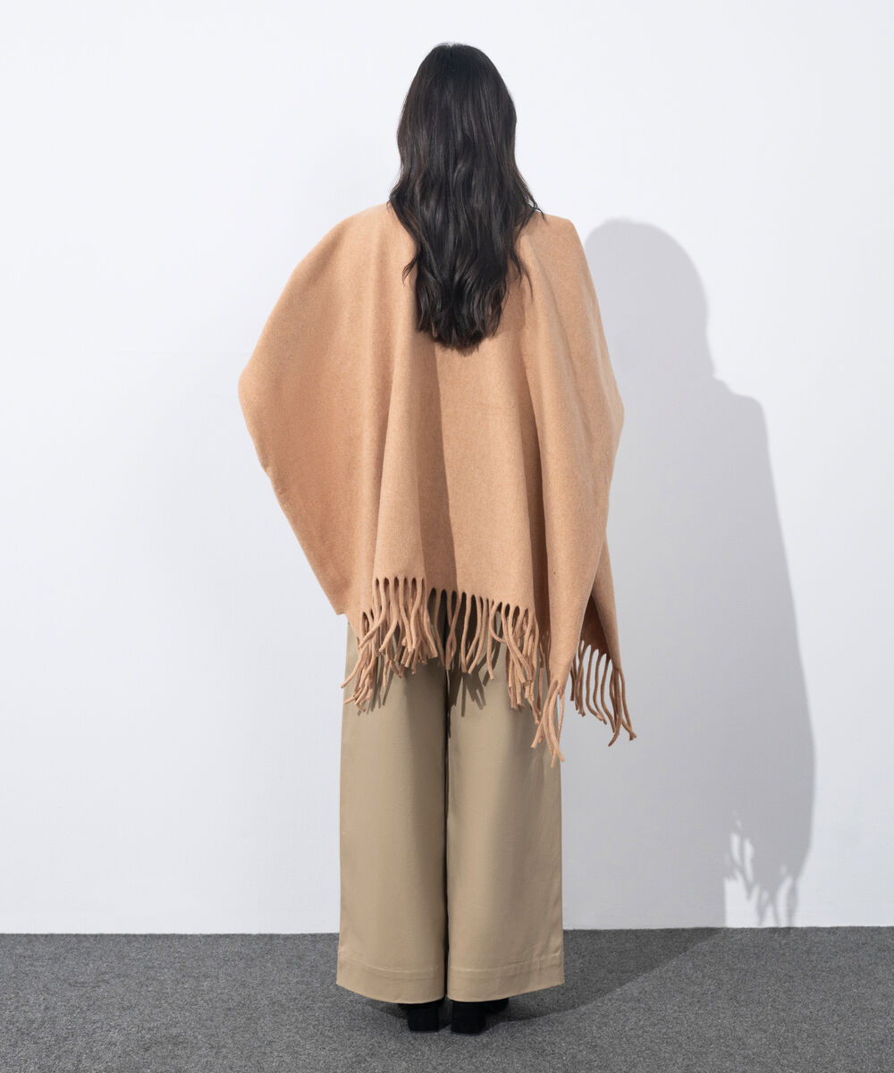 Women's Western Wear Light Mustard Cape Shawl