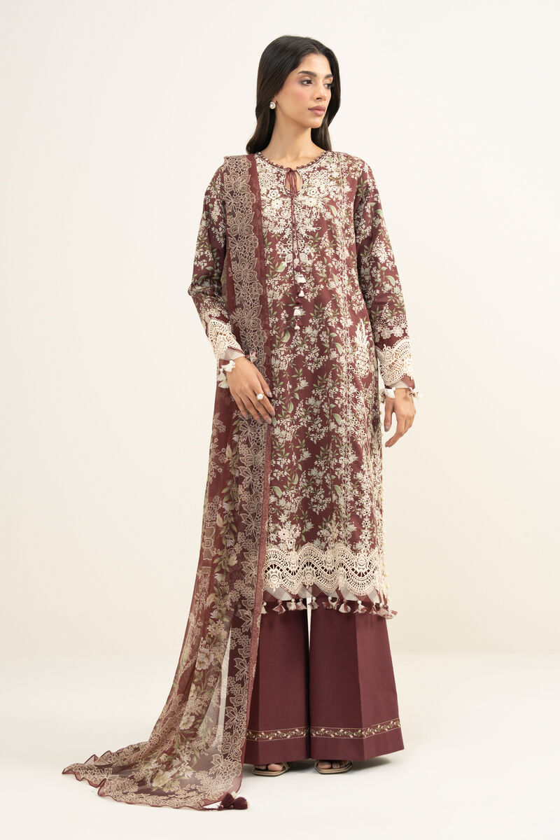 3 Piece - Embroidered Lawn Suit