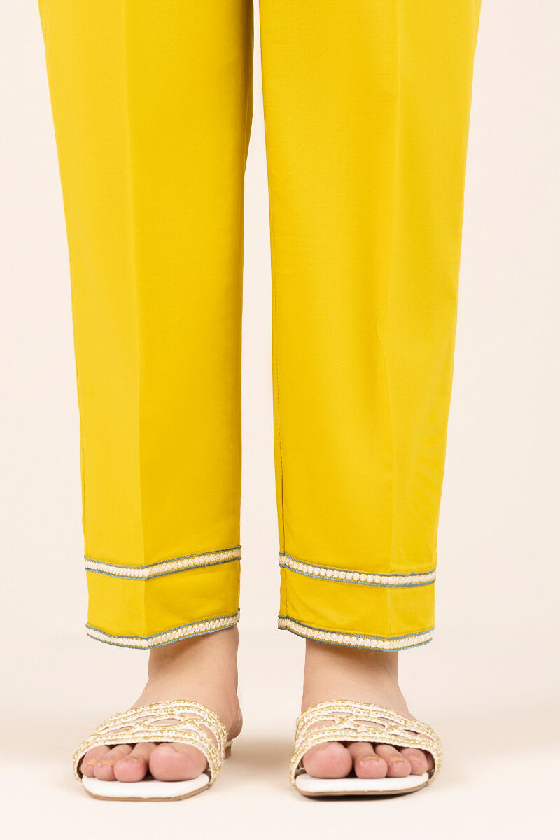 Solid Cambric Straight Pants