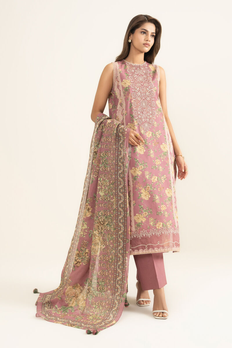 3 Piece - Embroidered Lawn Suit