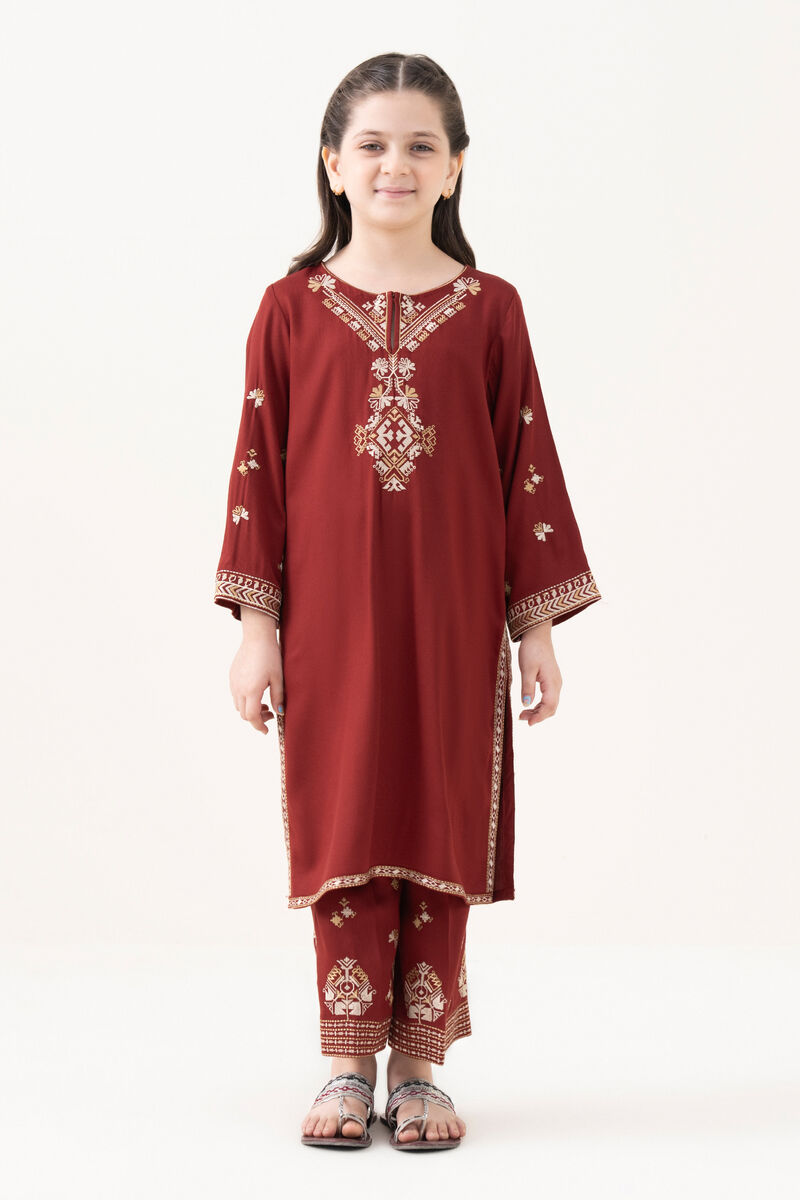 2 Piece - Embroidered Bedford Suit