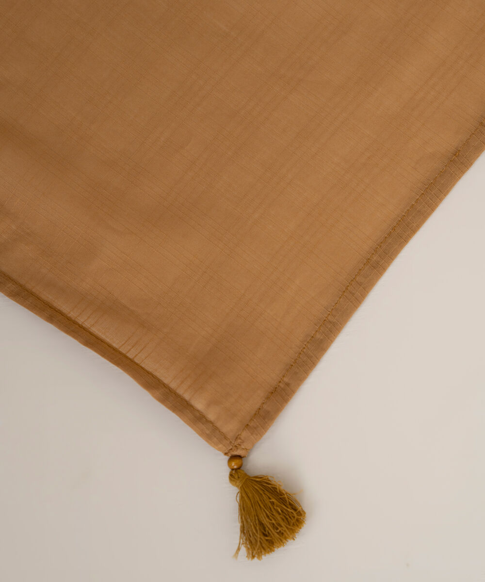 Textured Voile Orange Solid Dupatta