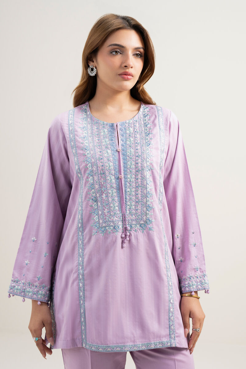 2 Piece - Embroidered Dobby Suit