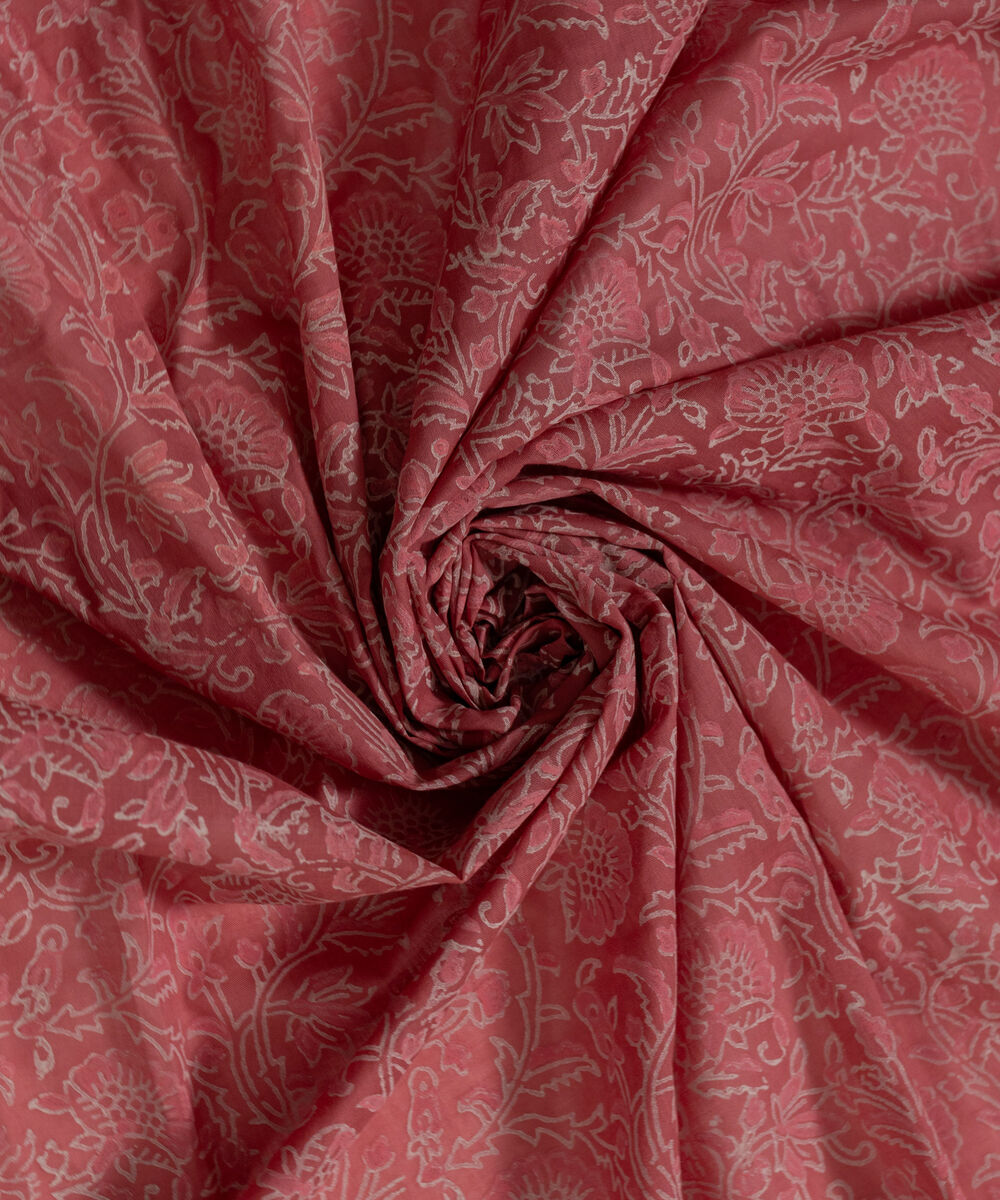 Women's RTW Fine Voil Printed Muted Pink Dupatta