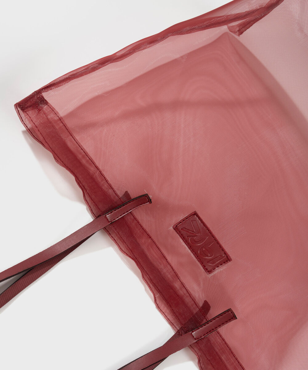 Women's Red Fabric Bag