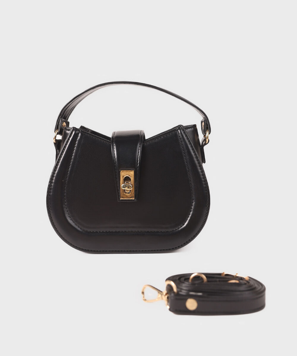 Women's Black Cross Body Bag