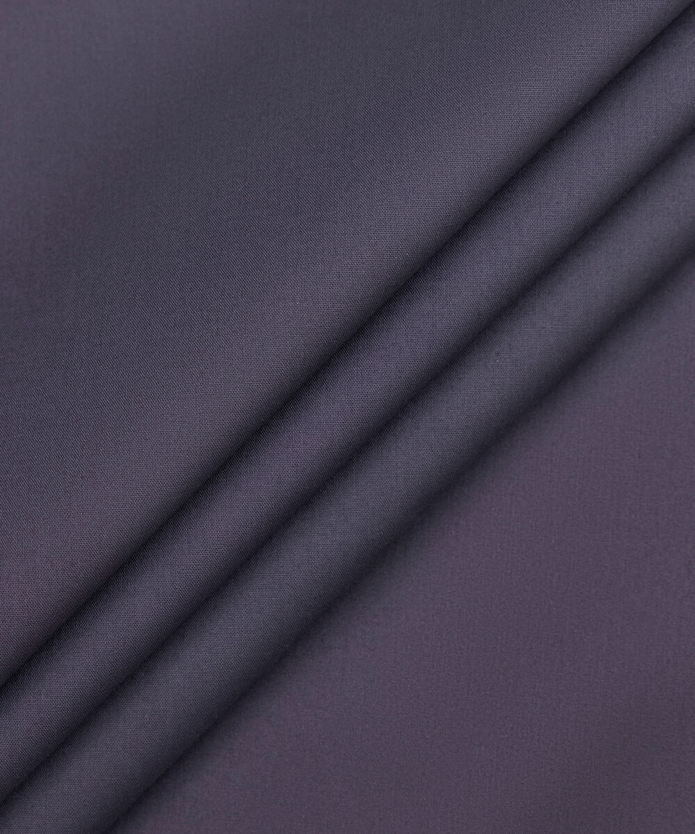 Men's Unstitched Two-Piece Dark Purple Premium Cotton Suit