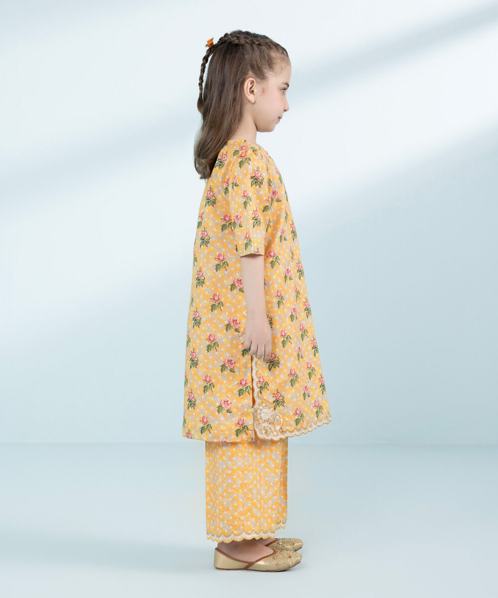 Mommy & Me Girls Two Piece Yellow Suit