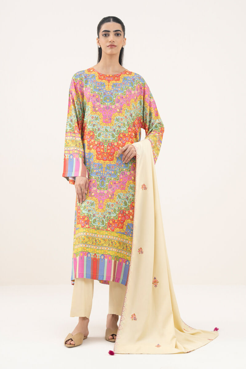 Embroidered Linen Dupatta