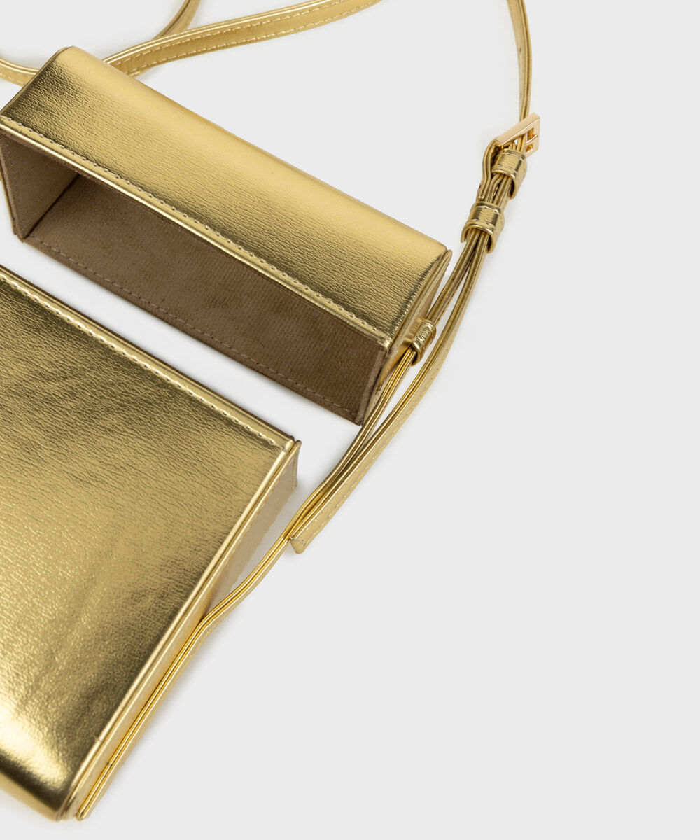 Woman - Grey Gold Mini Bag