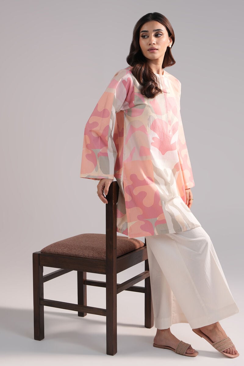 2 Piece - Printed Seersucker Suit