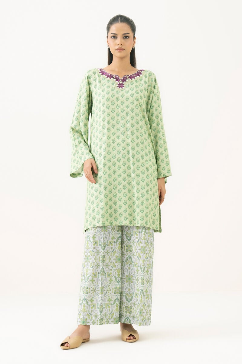 Embroidered Arabic Lawn Shirt