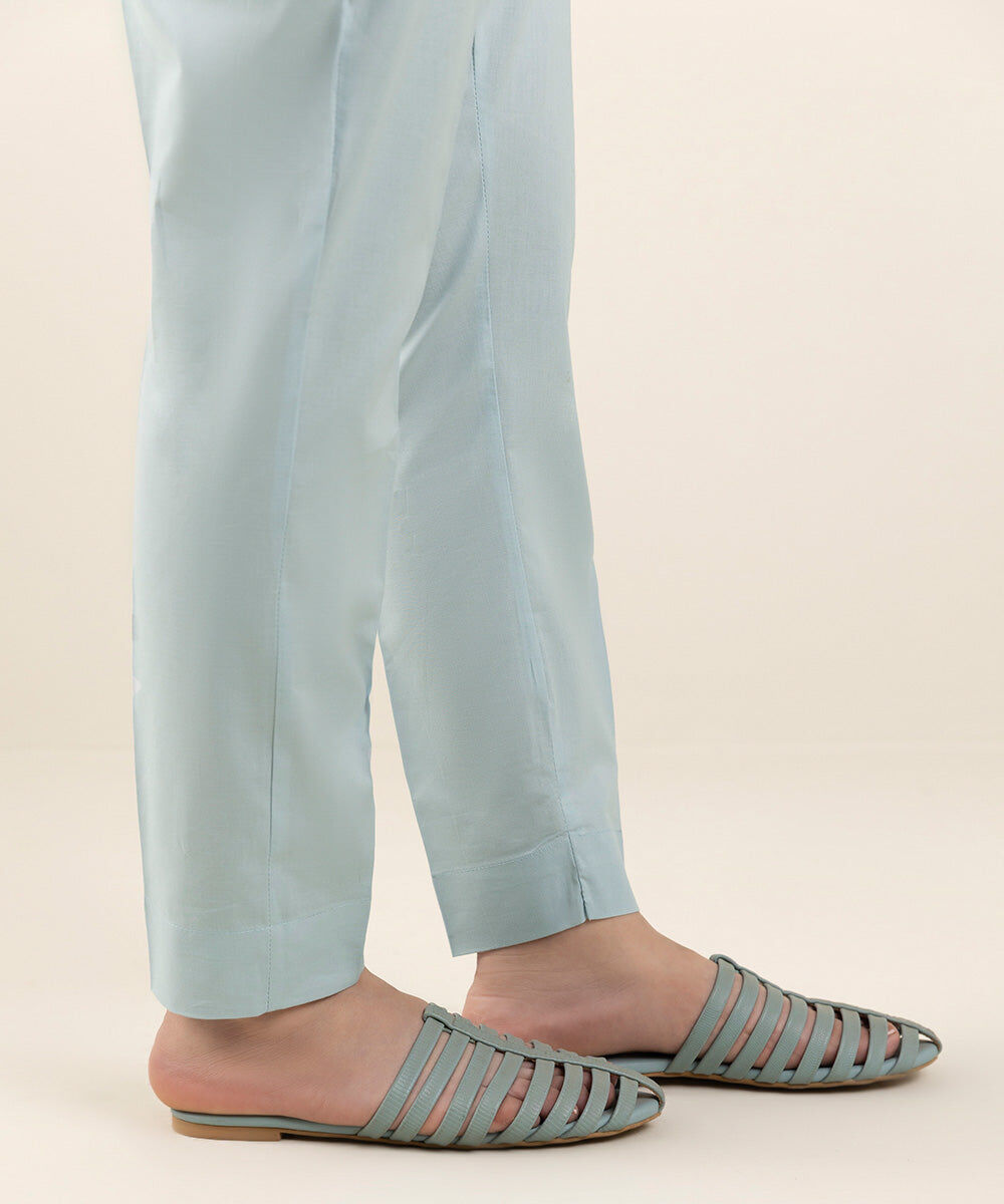 Women's Pret Cambric Blue Cigarette Pants