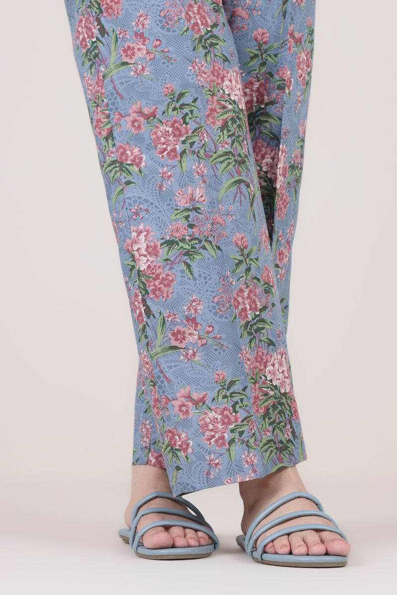 Printed Cambric Straight Pants