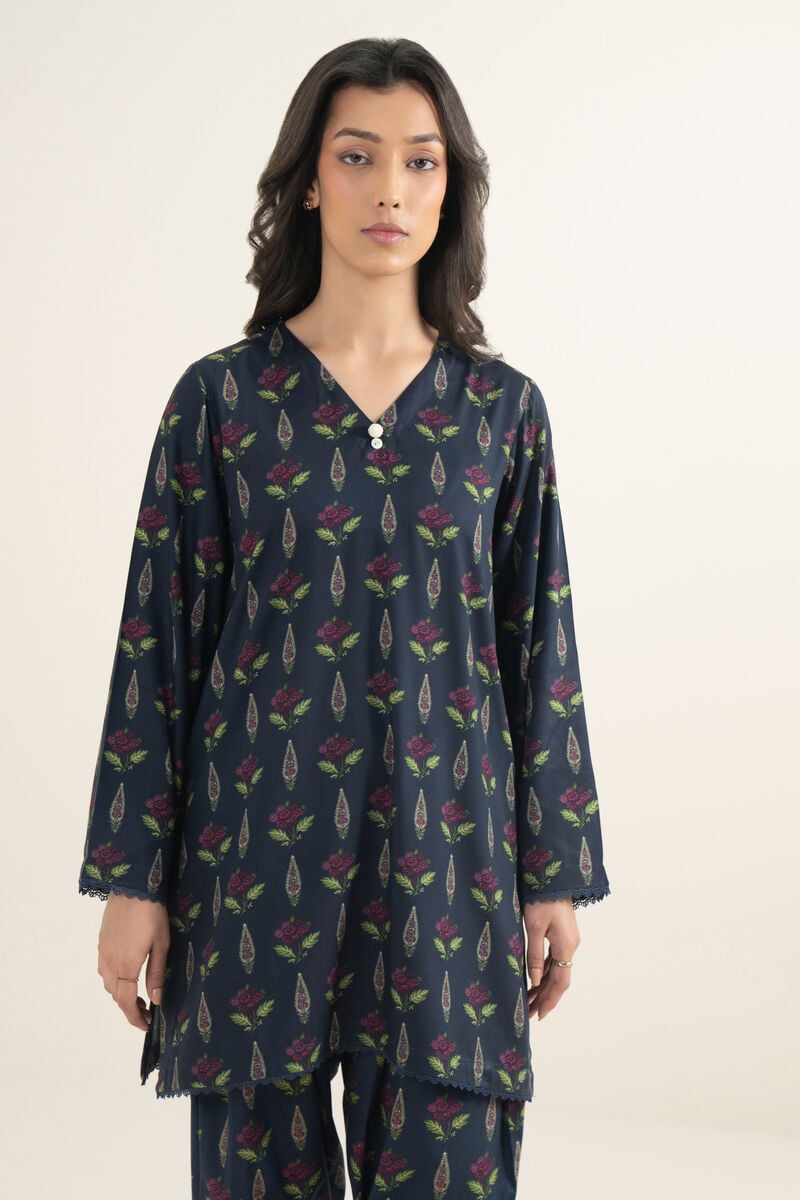 Printed Arabic Lawn Shirt