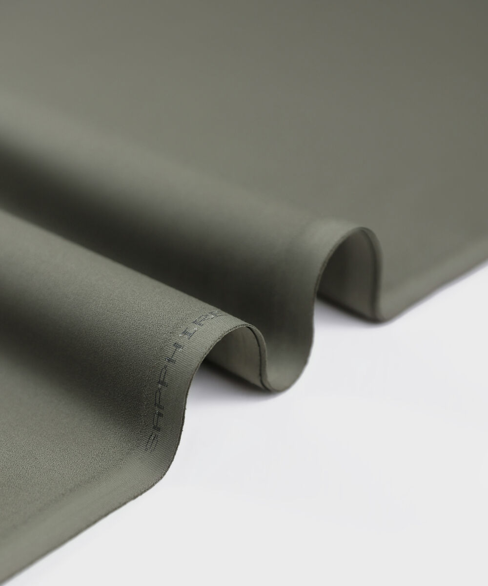 Men Unstitched Cotton Grey Full Suit Fabric