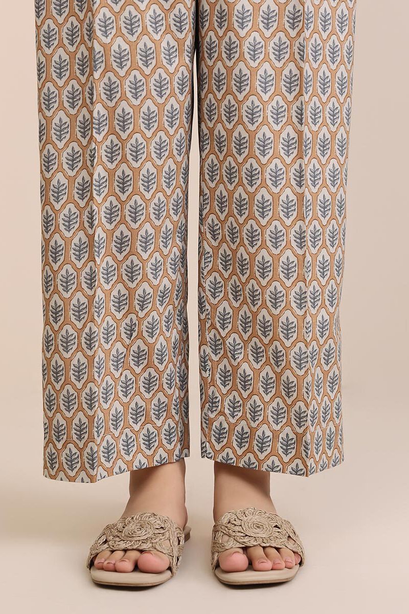 Cotton Viscose Straight Pants