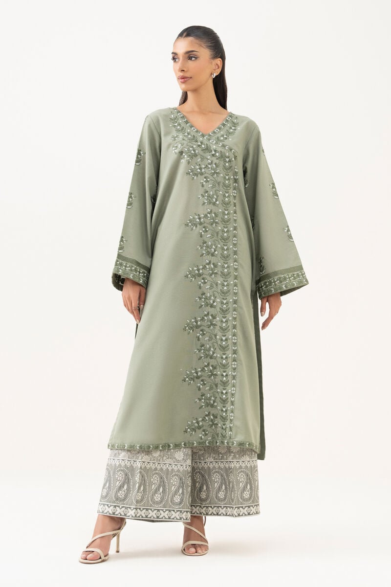 Embroidered Light Khaddar Shirt