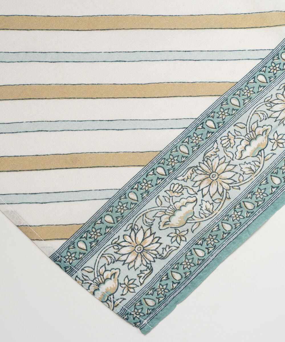 Lawn Printed White Dupatta