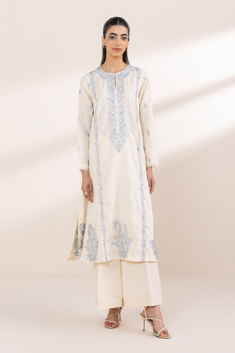 Embroidered Cotton Jacquard Shirt