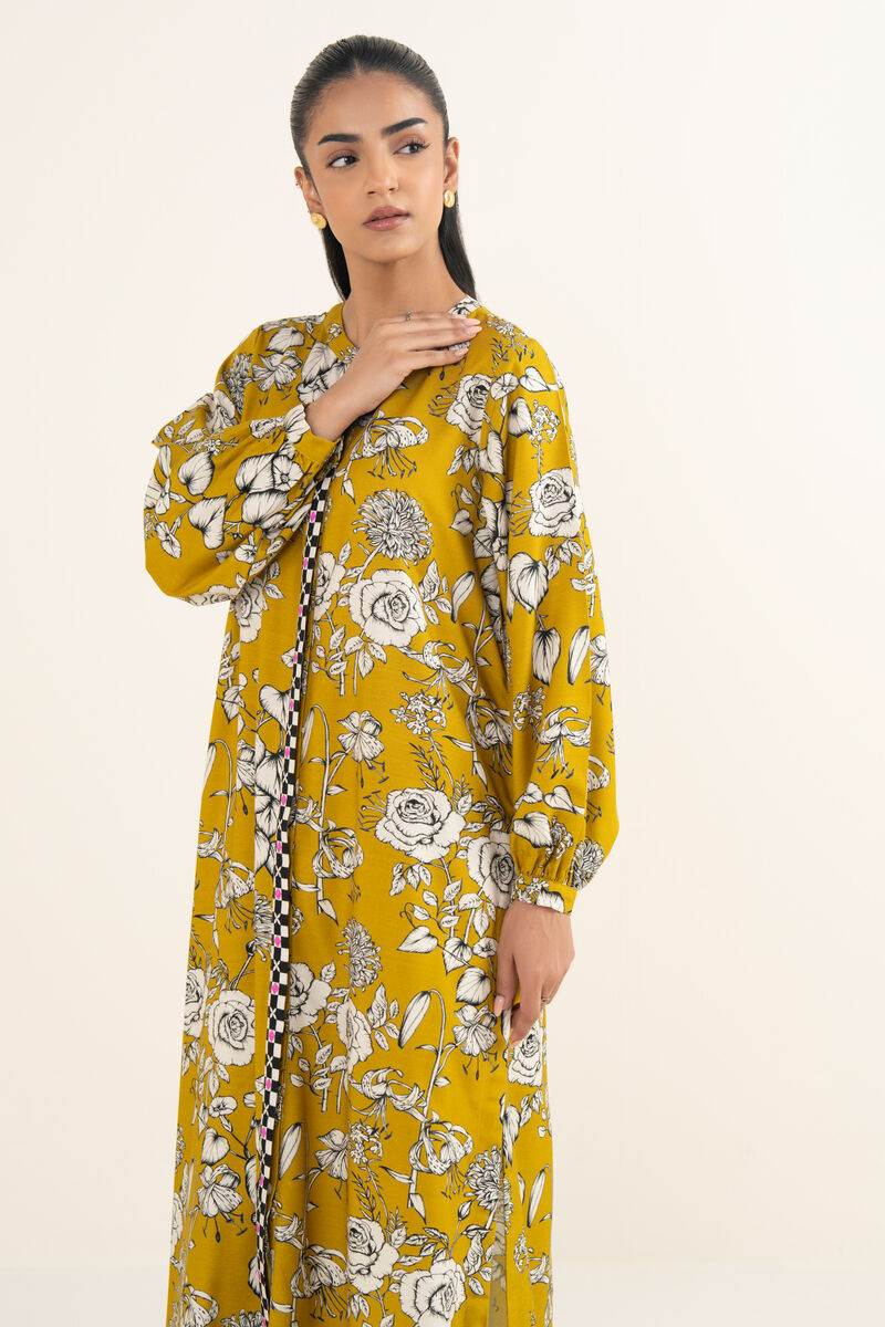 Printed Arabic Khaddar Shirt