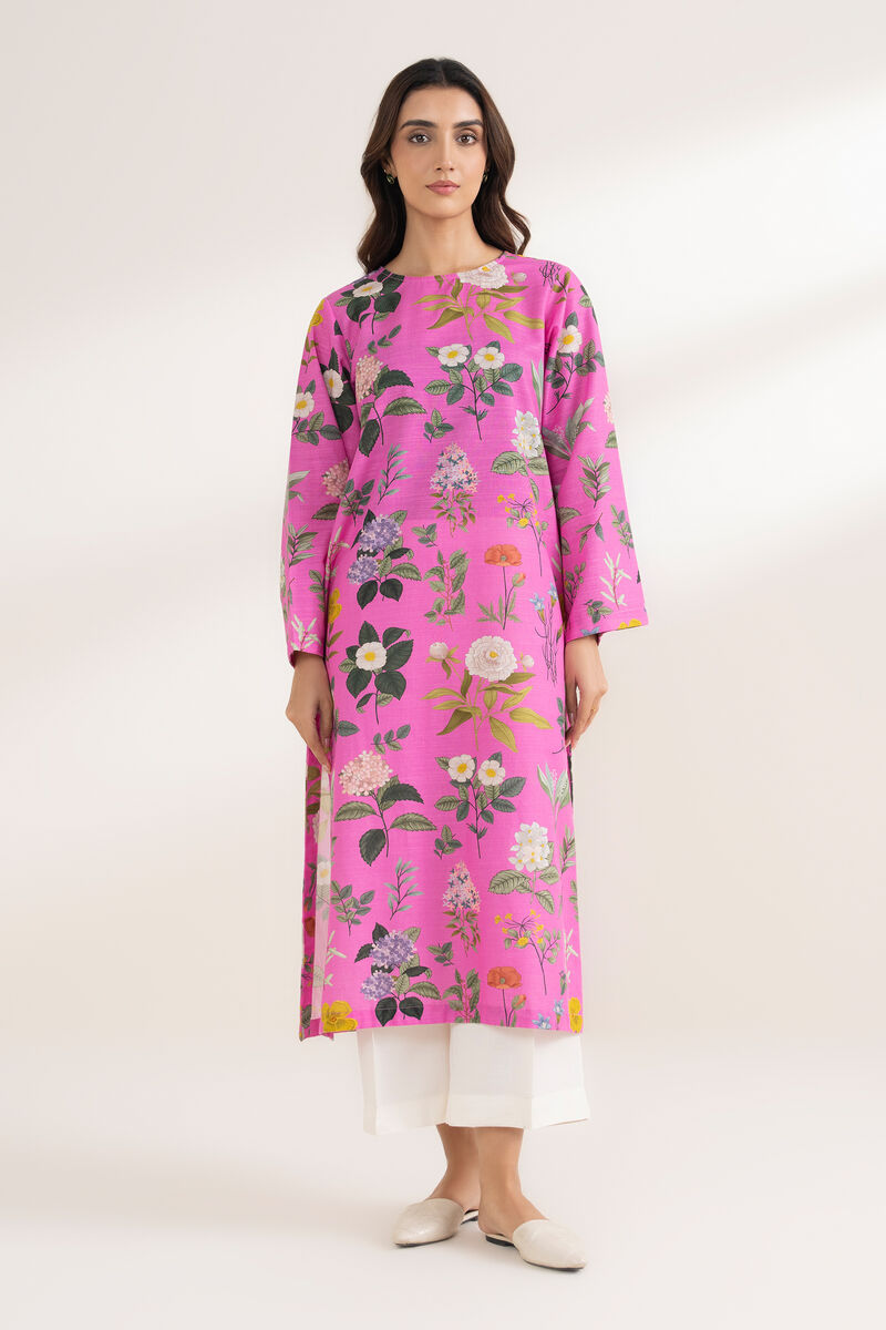 Printed Khaddar Shirt