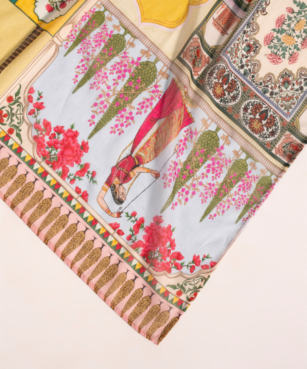Lawn Printed Multi Dupatta