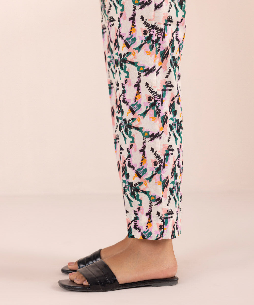 Women's Pret Stretch Lawn Multi Printed Cigarette Pants