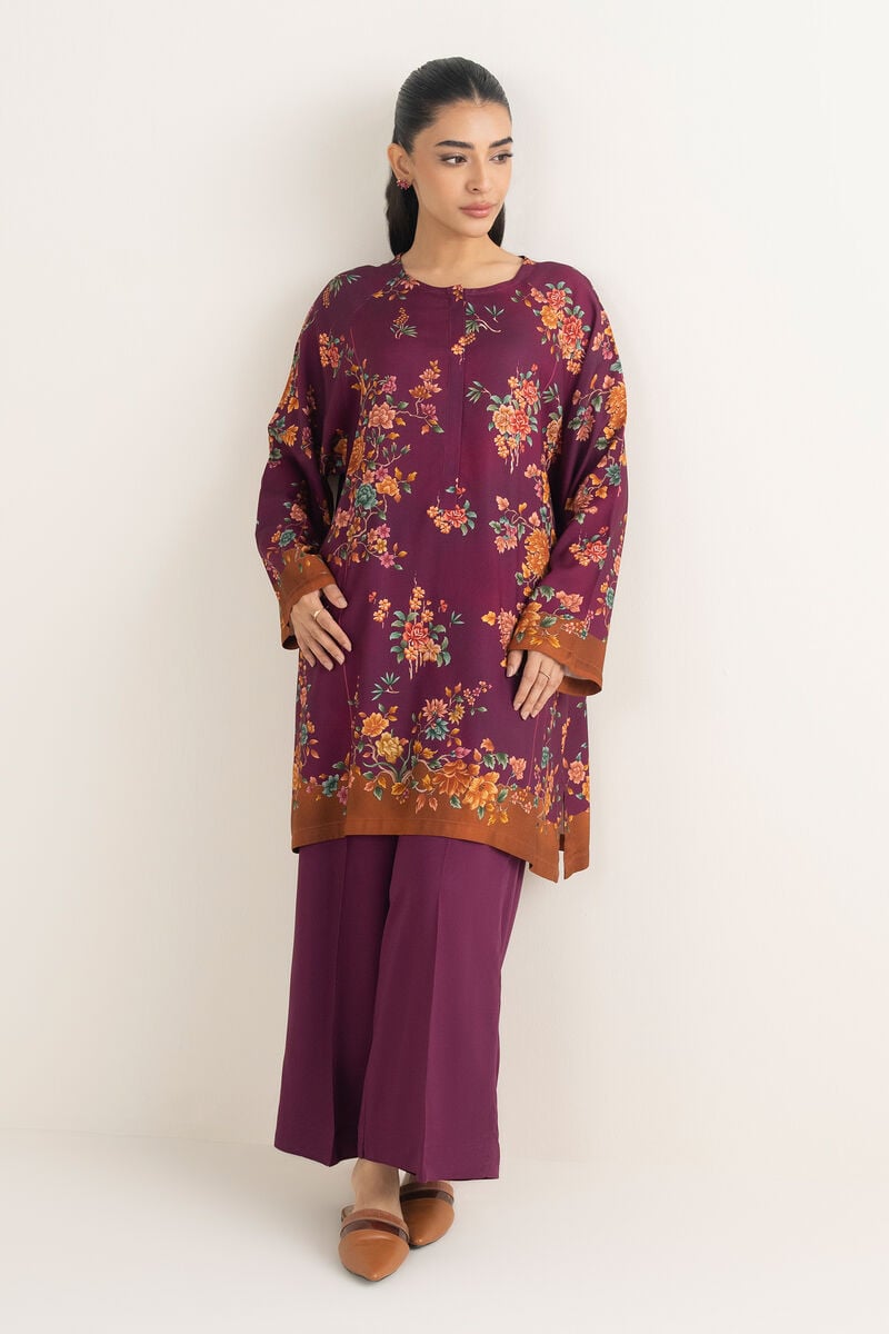 2 Piece - Printed Linen Suit