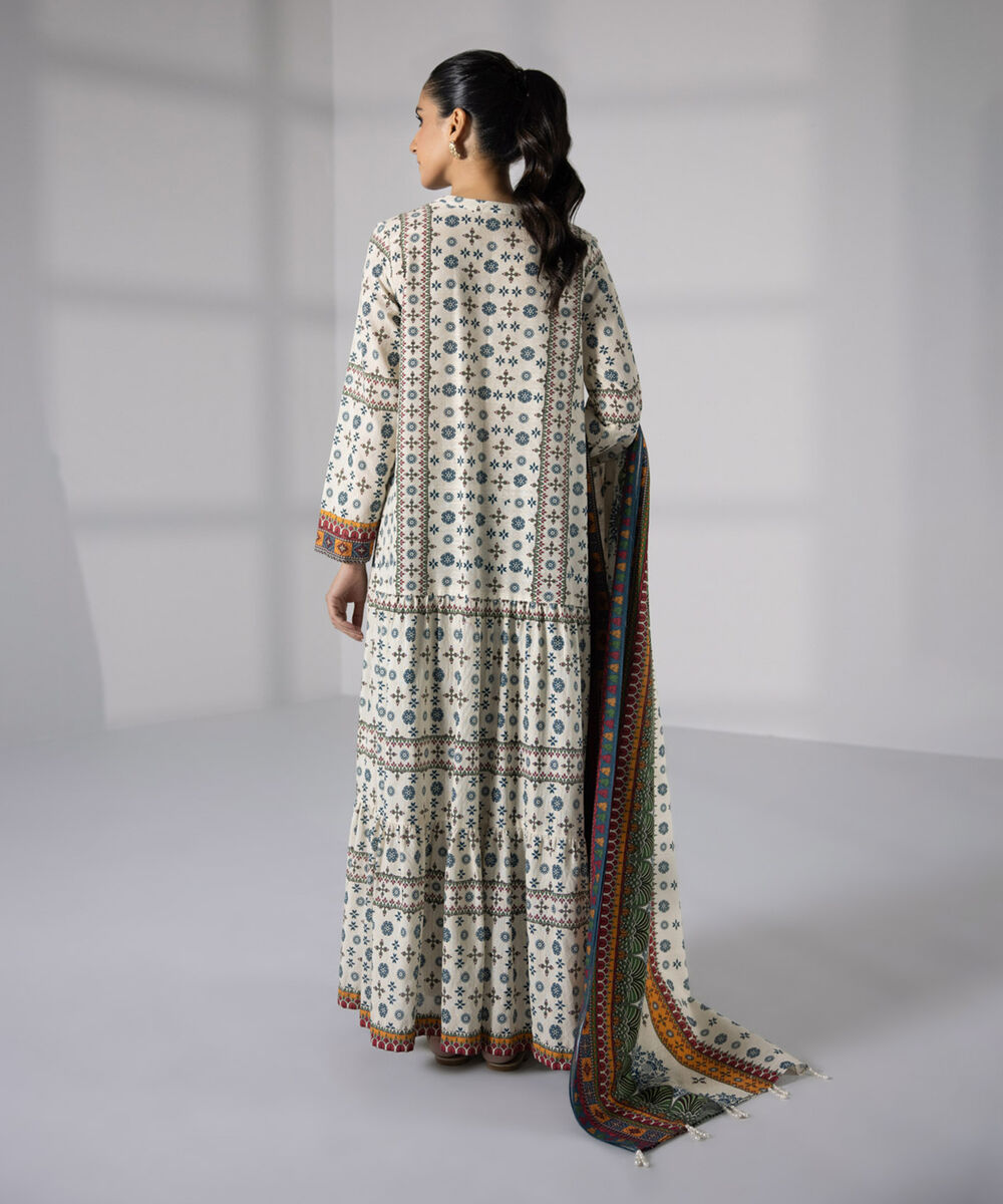 Ladies Khaddar Unstitched Shirt Dupatta