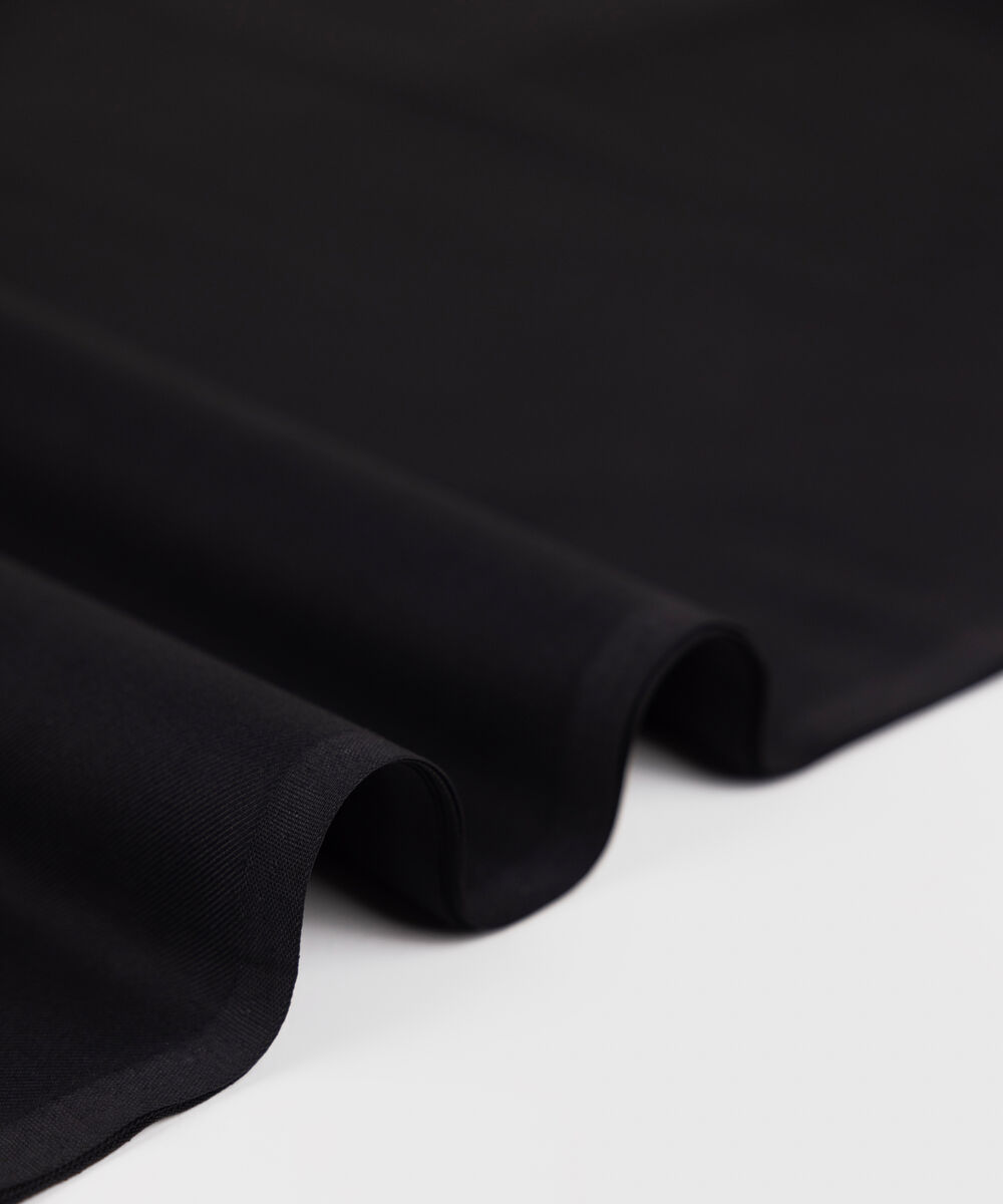 Men Unstitched Wash & Wear Black Full Suit Fabric