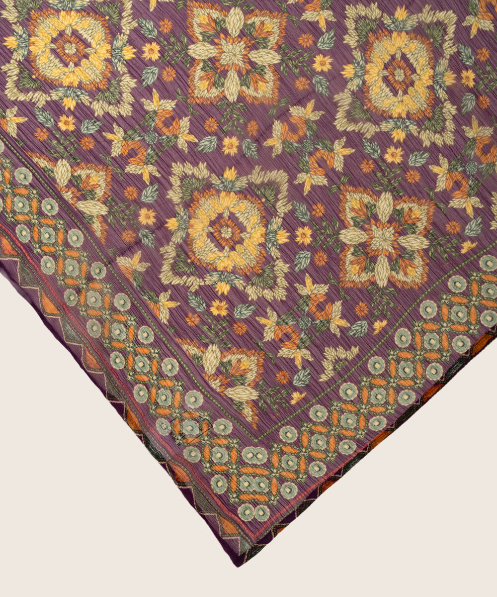 Printed Blended Chiffon Multi Dupatta