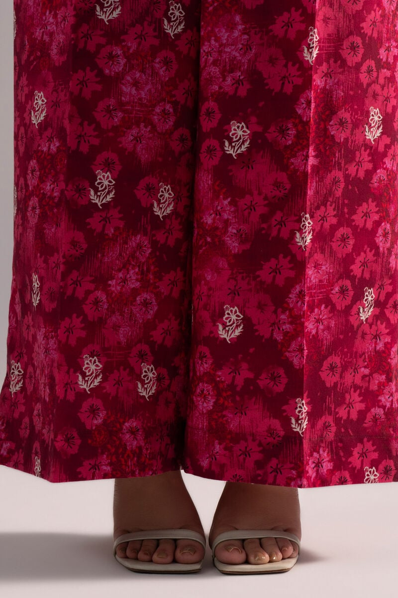 Printed Cambric Flared Pants