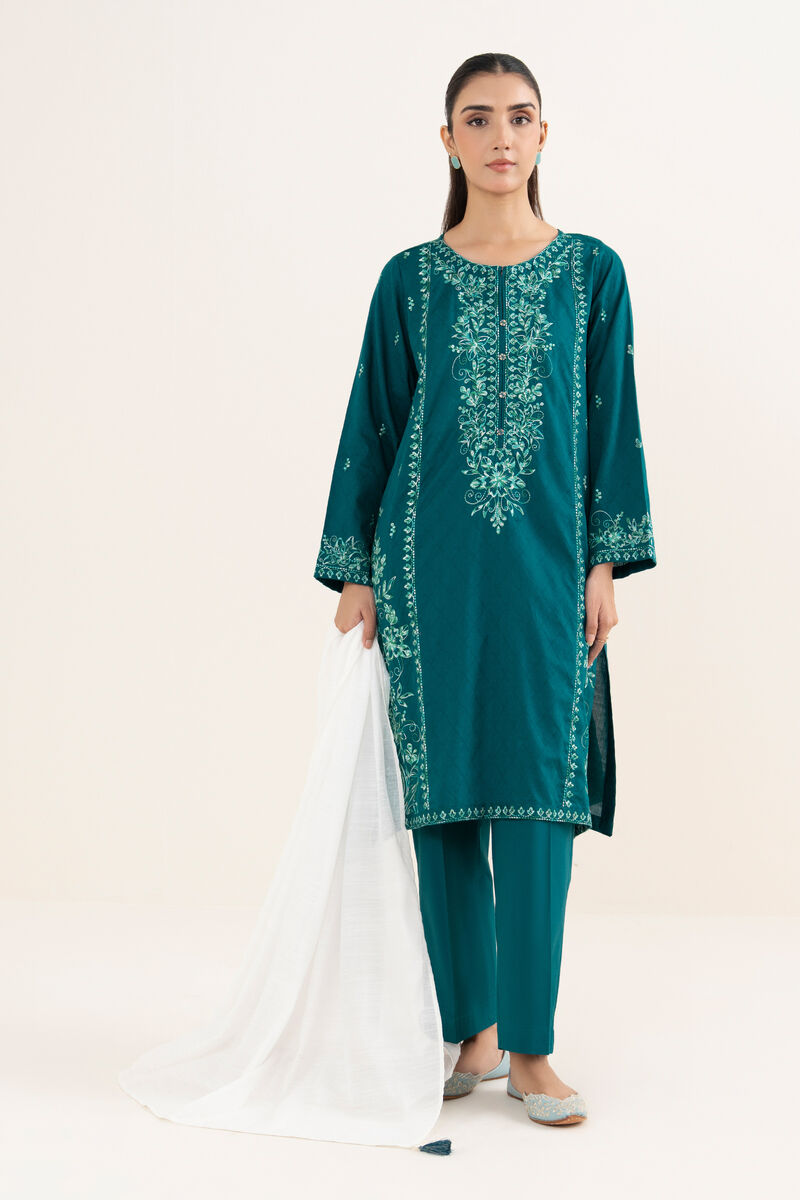 Solid Manaar Dupatta