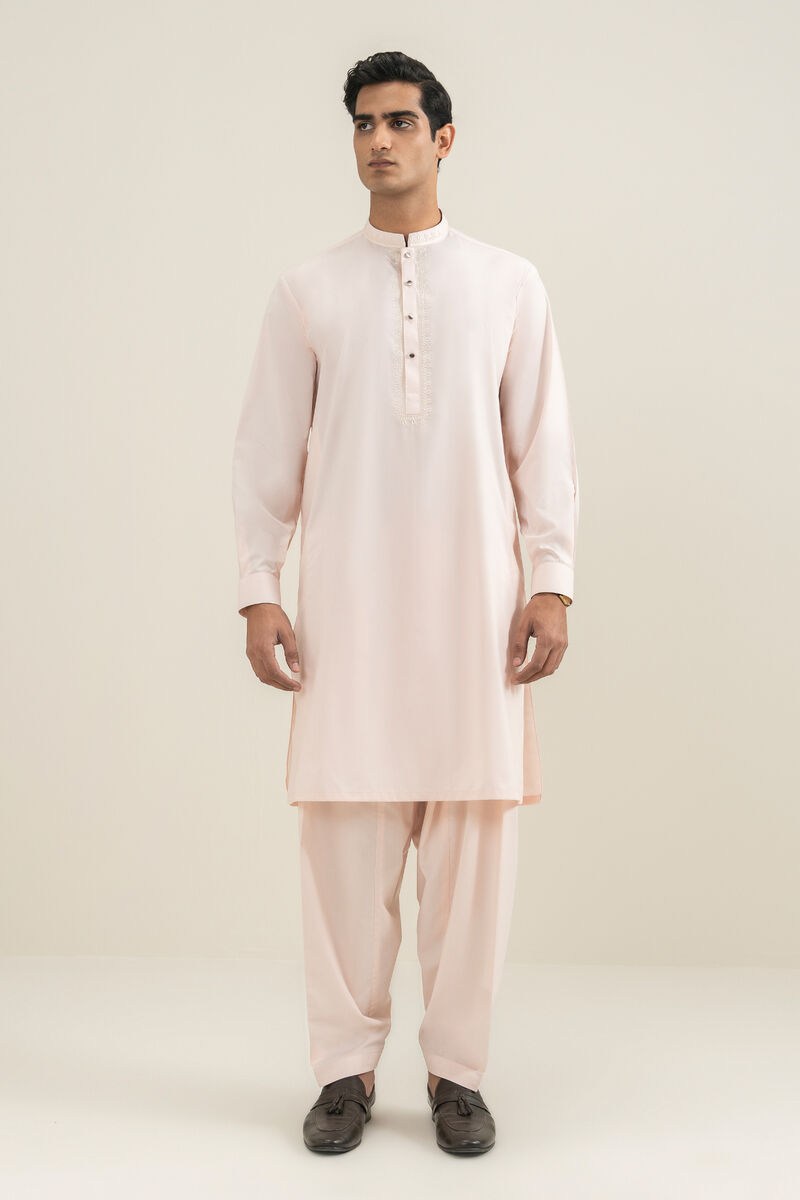 Embroidered Yarn Dyed Suit