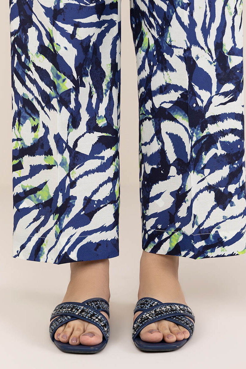 Printed Cambric Straight Pants