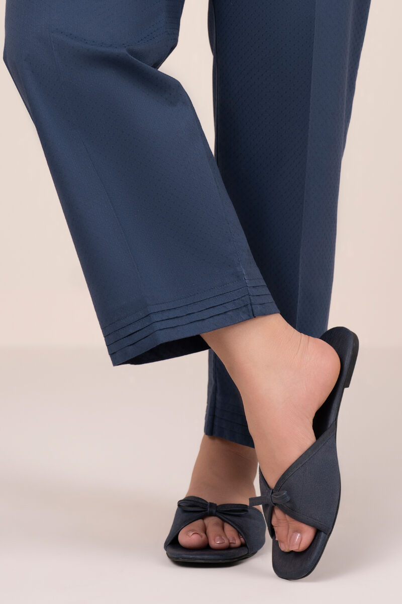 Solid Dobby Straight Pants