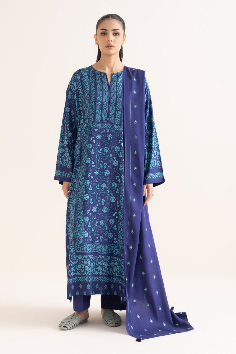 Embroidered Linen Dupatta